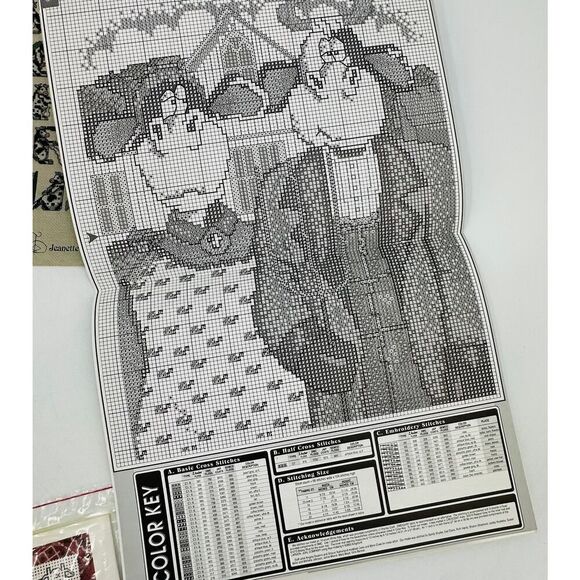 COWS Cowphabet Dairy Cross Stitch Pattern Books Jeanette Crews ABC Farm Farmer - Picture 5 of 6